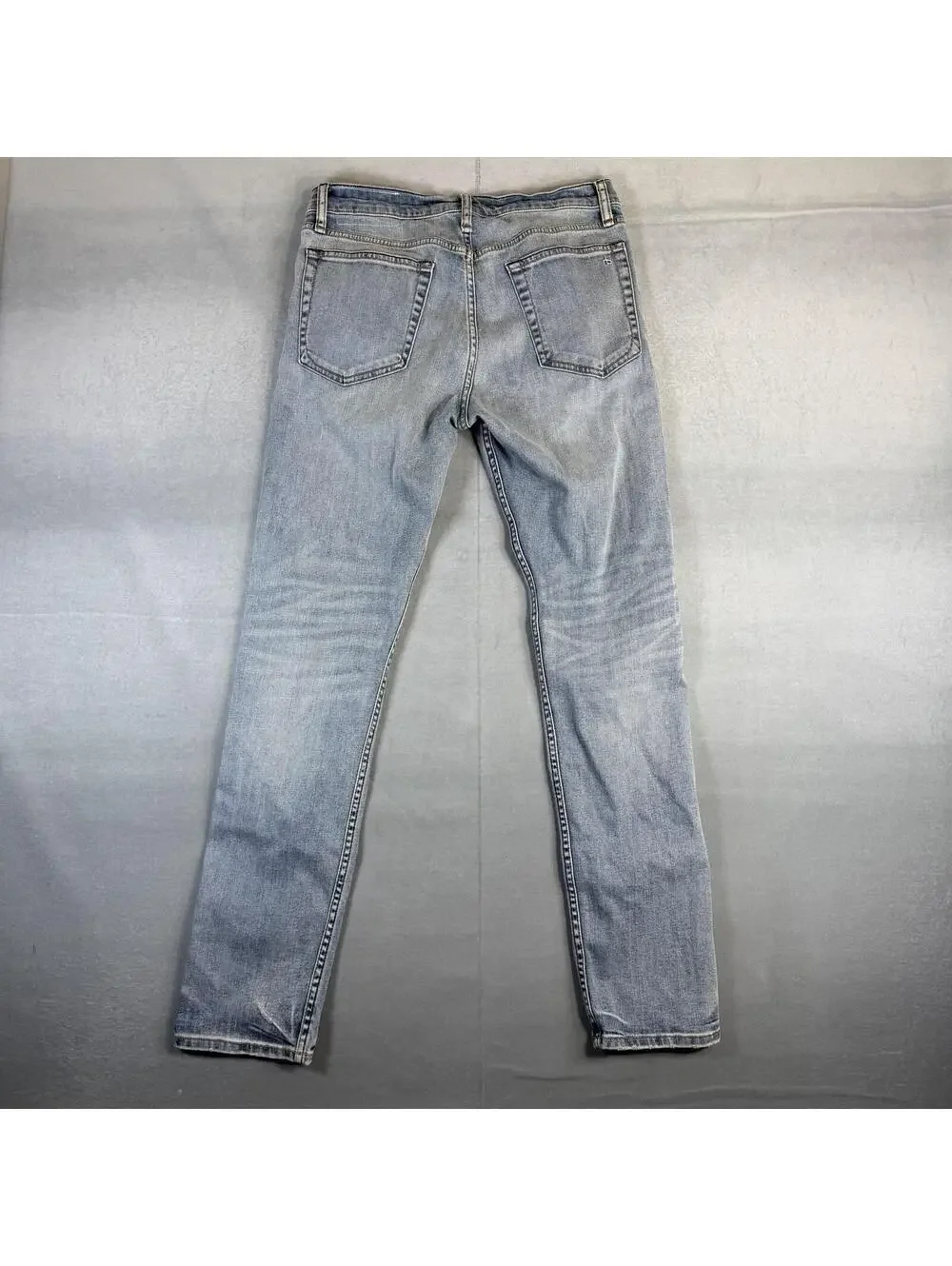 Rag & Bone Fit 2 Slim Jeans Mens 30x32 Blue Light Wash Distressed Straight